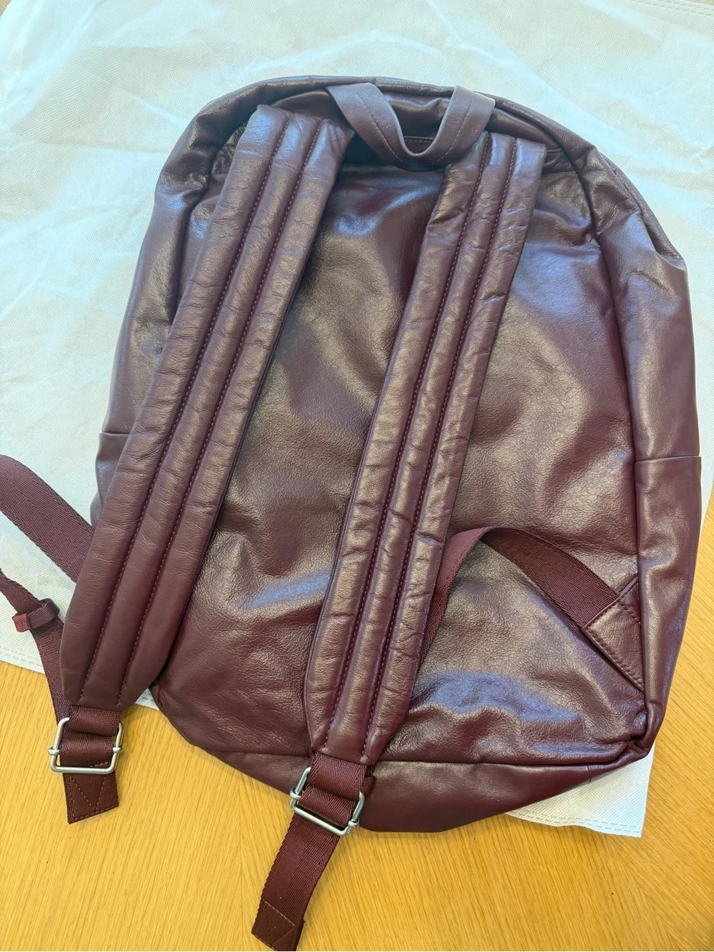 Bottega Veneta Burgundy/Barolo backpack from the real real authenticated
